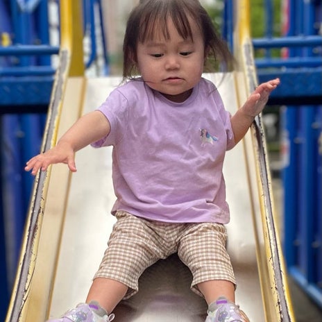 山本 滑り台で遊んだ後に食べたパンの画像