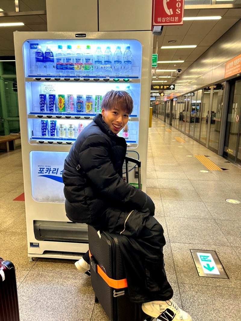 美奈代 韓国に着いた次男の笑顔の画像