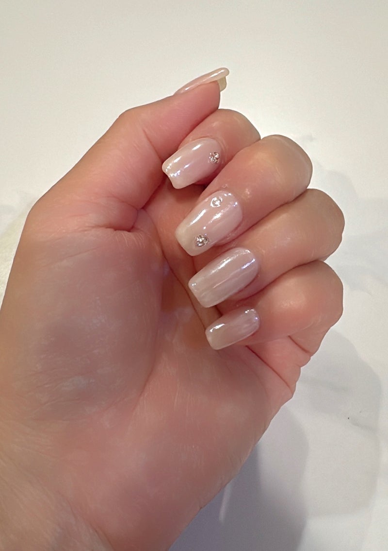 美奈代の新Vカットミラーネイルの画像