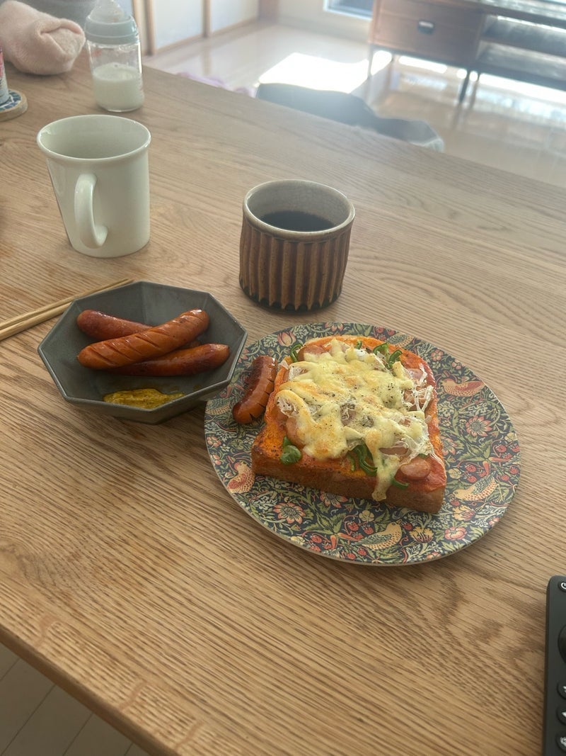 奥さんのリクエストで2日連続の朝食の画像