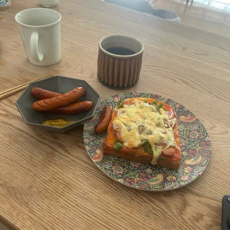 奥さんのリクエストで2日連続の朝食の画像