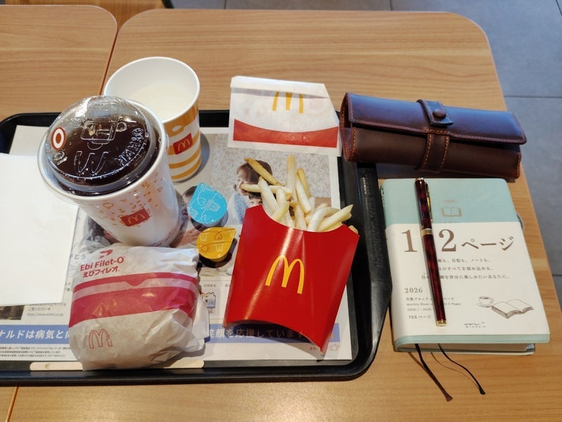 夫の入院帰りに食べたマックのセットの画像
