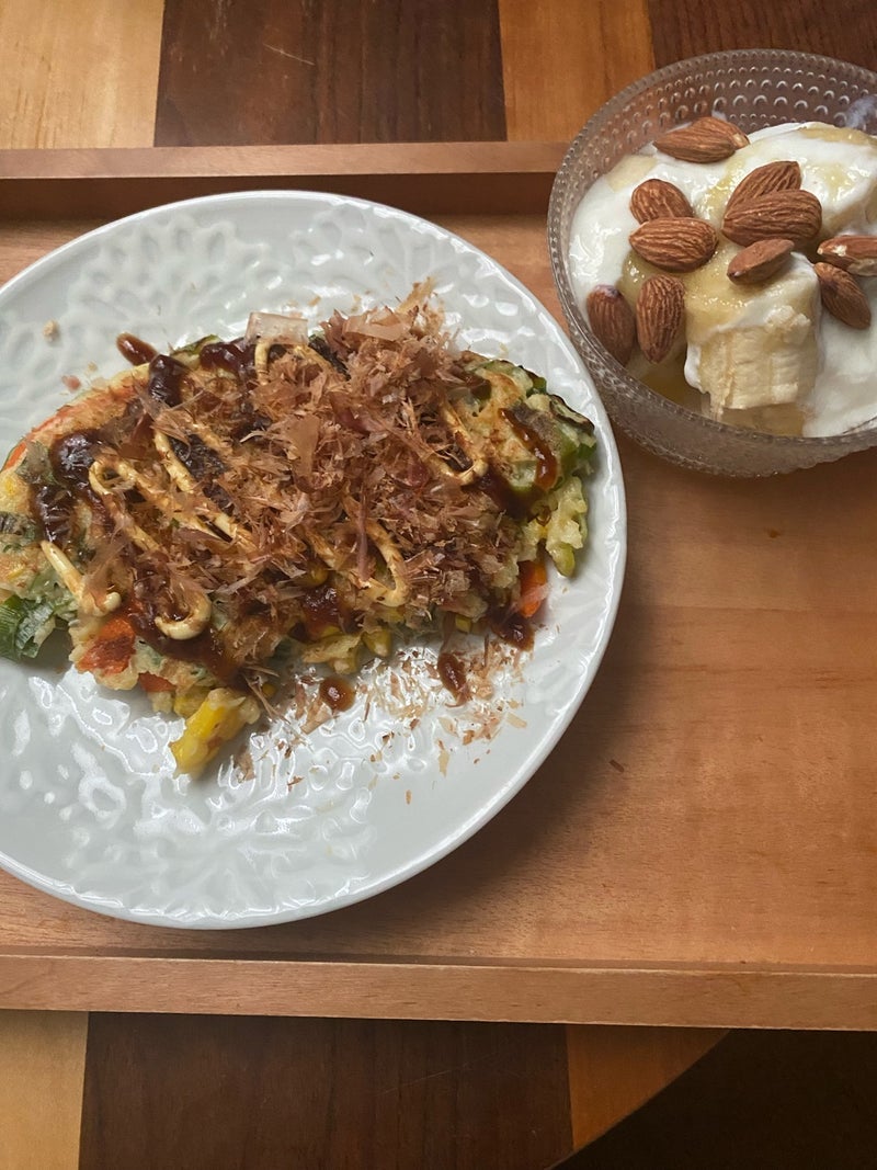 お好み焼き風が会わなかった朝ご飯の画像
