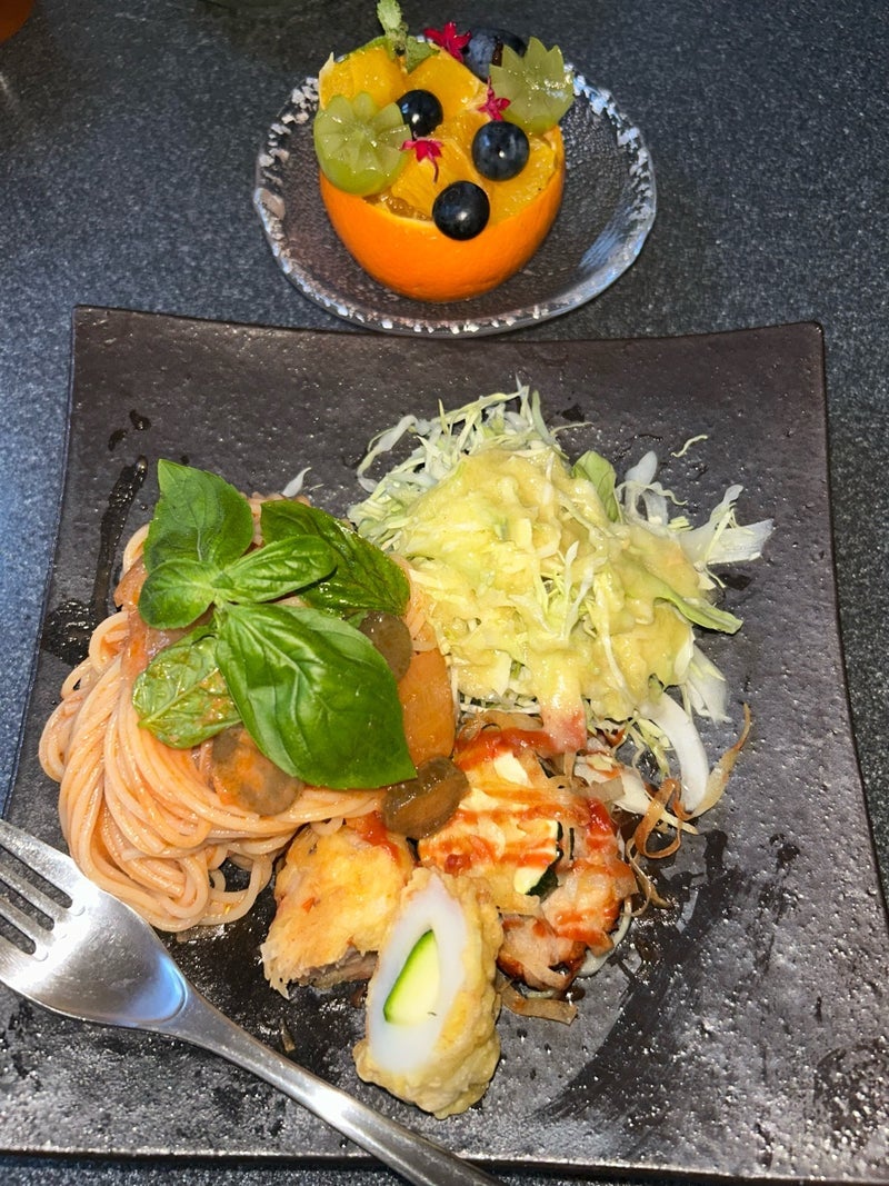 残ったソースでパスタも作った料理の画像