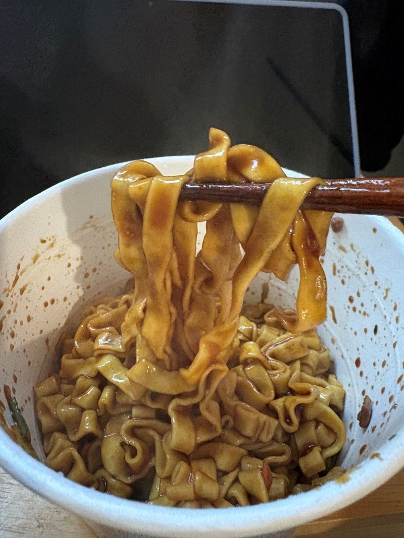 モチモチですっごく美味しい太麺の画像
