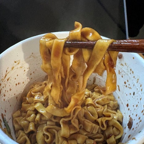 モチモチですっごく美味しい太麺の画像