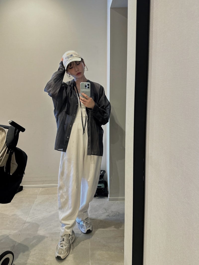 桃 可愛いカゴバッグを諦めリュックの画像