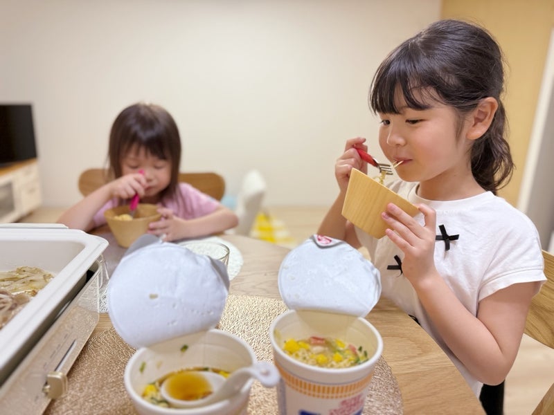 カップラーメンを食べた子の感想の画像