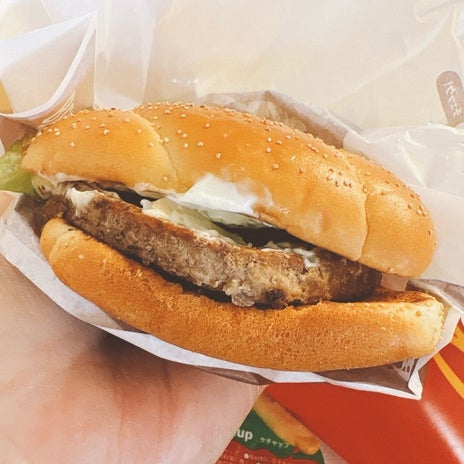 マックの肉厚ビーフを感じたお味の画像