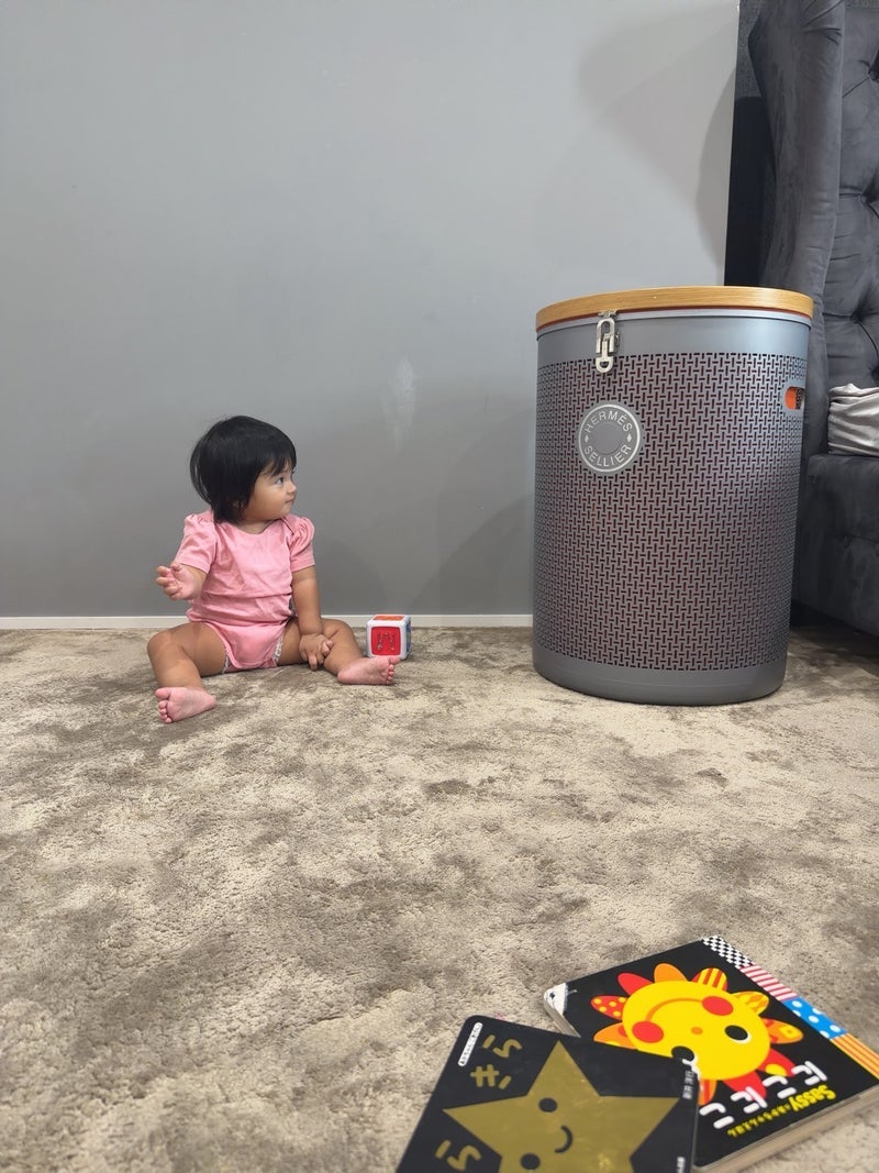 川崎希 次女の朝ごはん後のお風呂の画像