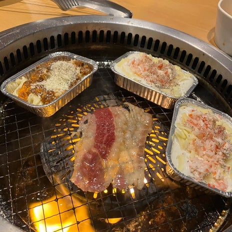 娘が頑張った後の焼肉きんぐの画像