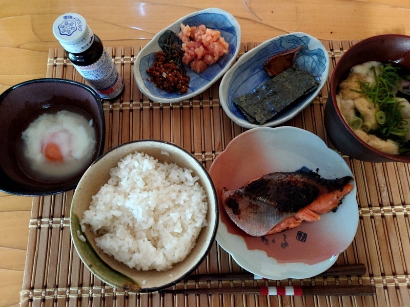 秋野暢子 鮭西京焼きの和朝食の画像