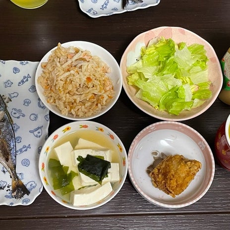 私のために作られた炊き込みご飯の画像