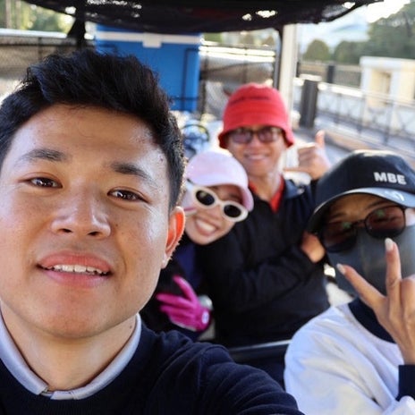 薬丸裕英 家族全員で初のゴルフの画像