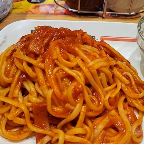 コメダのボリューミーな王道ナポリタンの画像