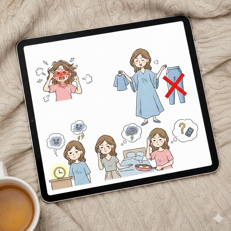 笑って流せる程度の更年期のつらさの画像