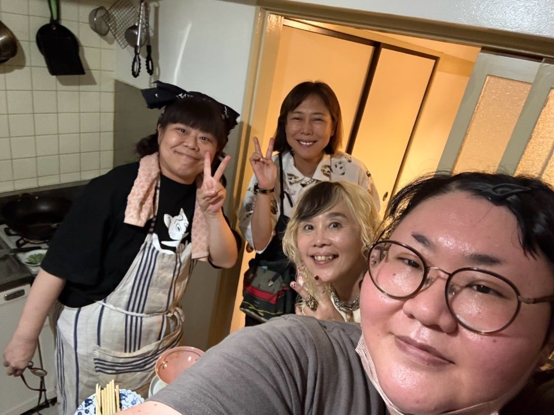 野沢直子 楽しいメンバーとの食事