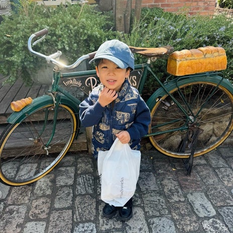 だいた 来る度に撮るパン屋の自転車の画像