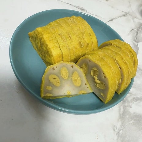 辛くて美味しい辛子蓮根での涙の画像