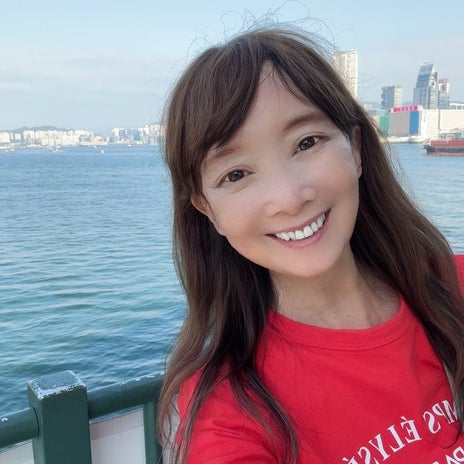 アグネス 久しぶりに香港の青い海の画像