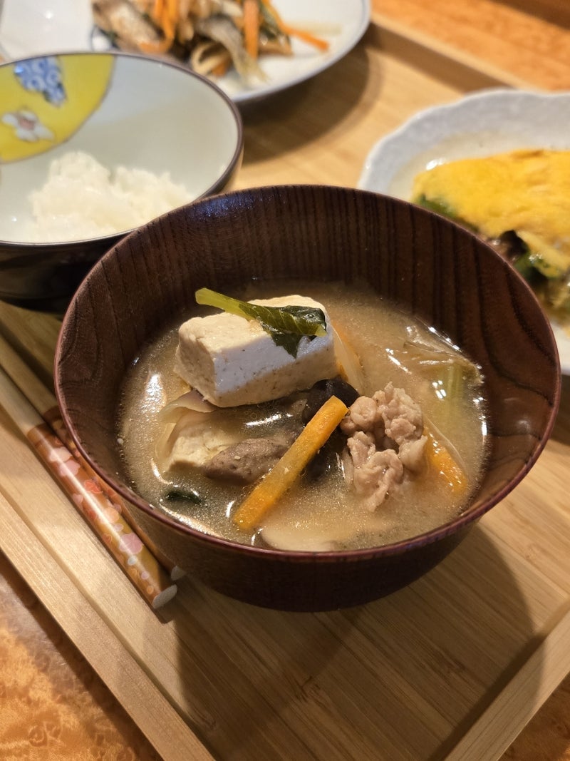 美味しくできて作りすぎた豚汁の画像
