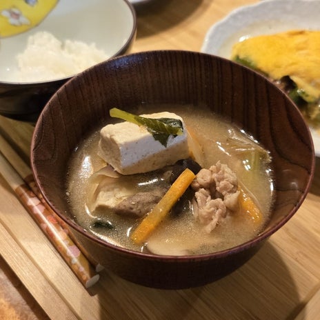 美味しくできて作りすぎた豚汁の画像
