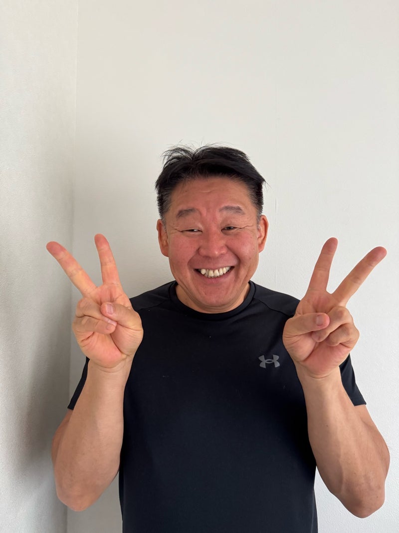 若乃花 ポーズに迷いピースサインの画像