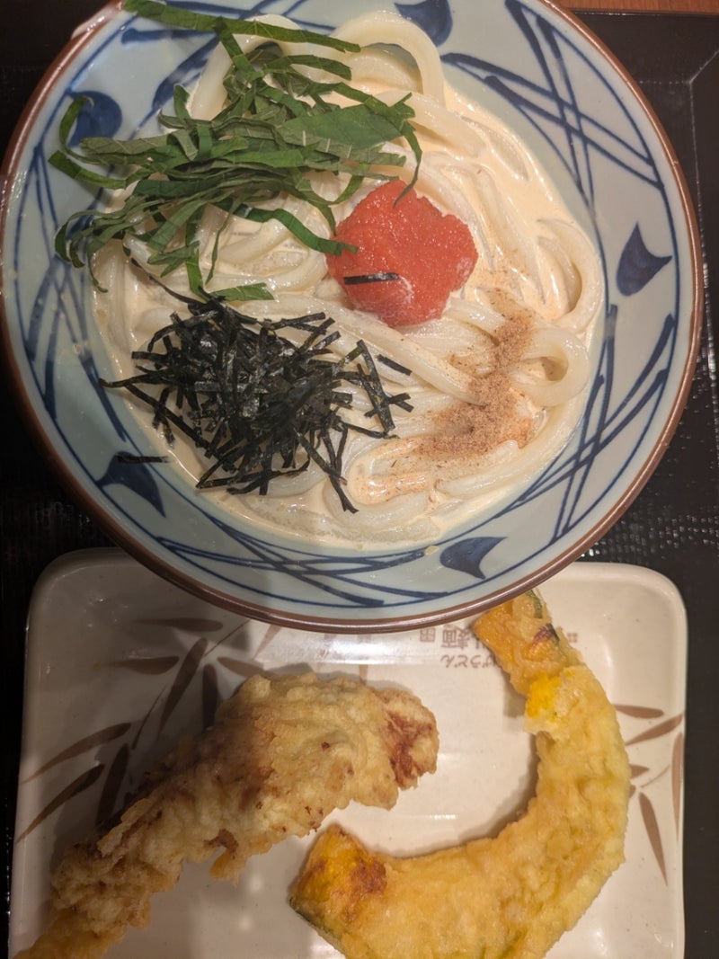 丸亀の期間限定と無料のかしわ天の画像
