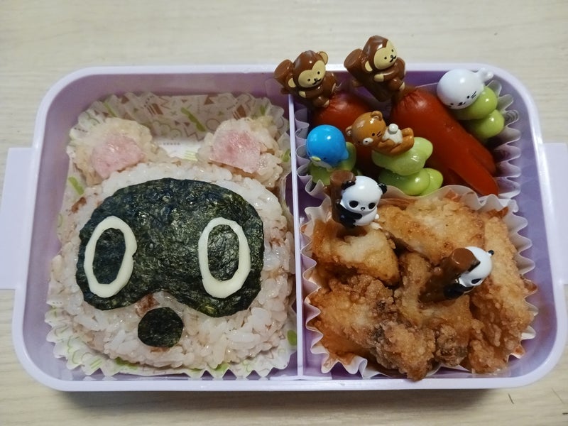 パパの分のおかずまで食べた娘の画像