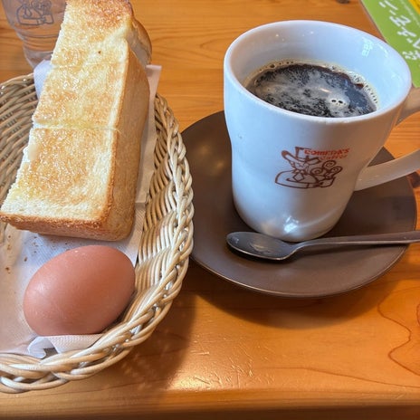 病院の帰りに寄ったコメダの珈琲の画像