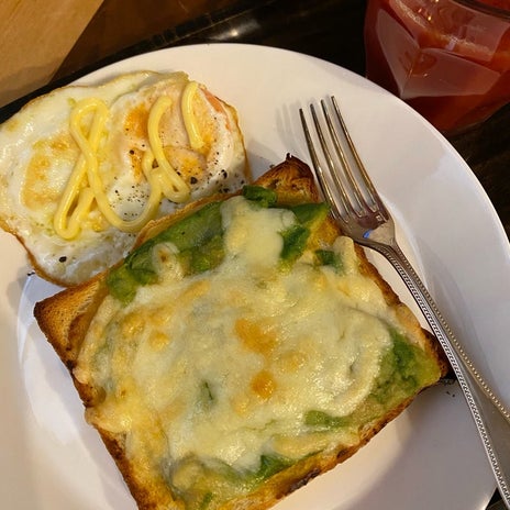 血糖値対策にもいいアボカド朝ご飯の画像