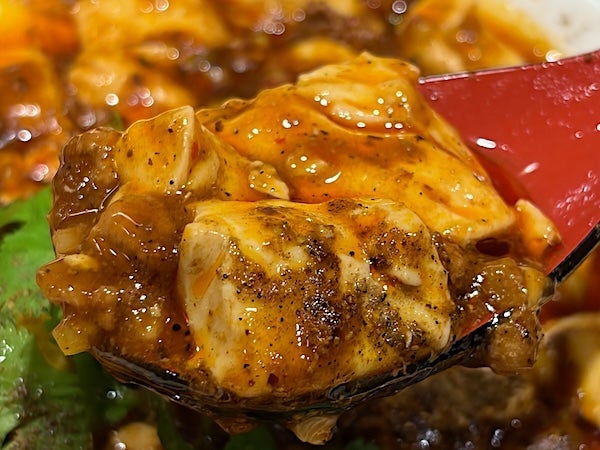 ご飯5杯まで無料の麻婆豆腐定食の画像