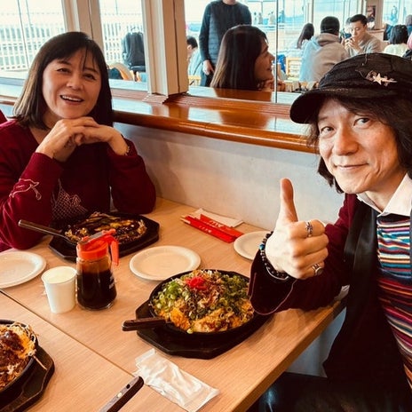 ユカイ 本番前日に食べたお好み焼きの画像