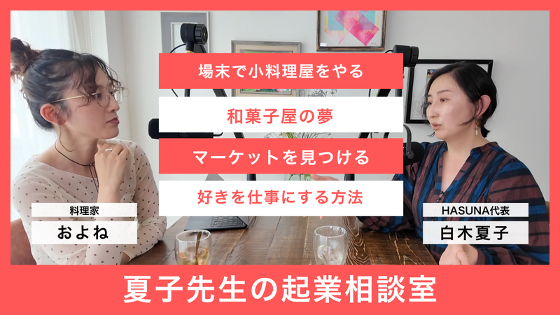 本気で考え始めた和菓子屋の夢の画像