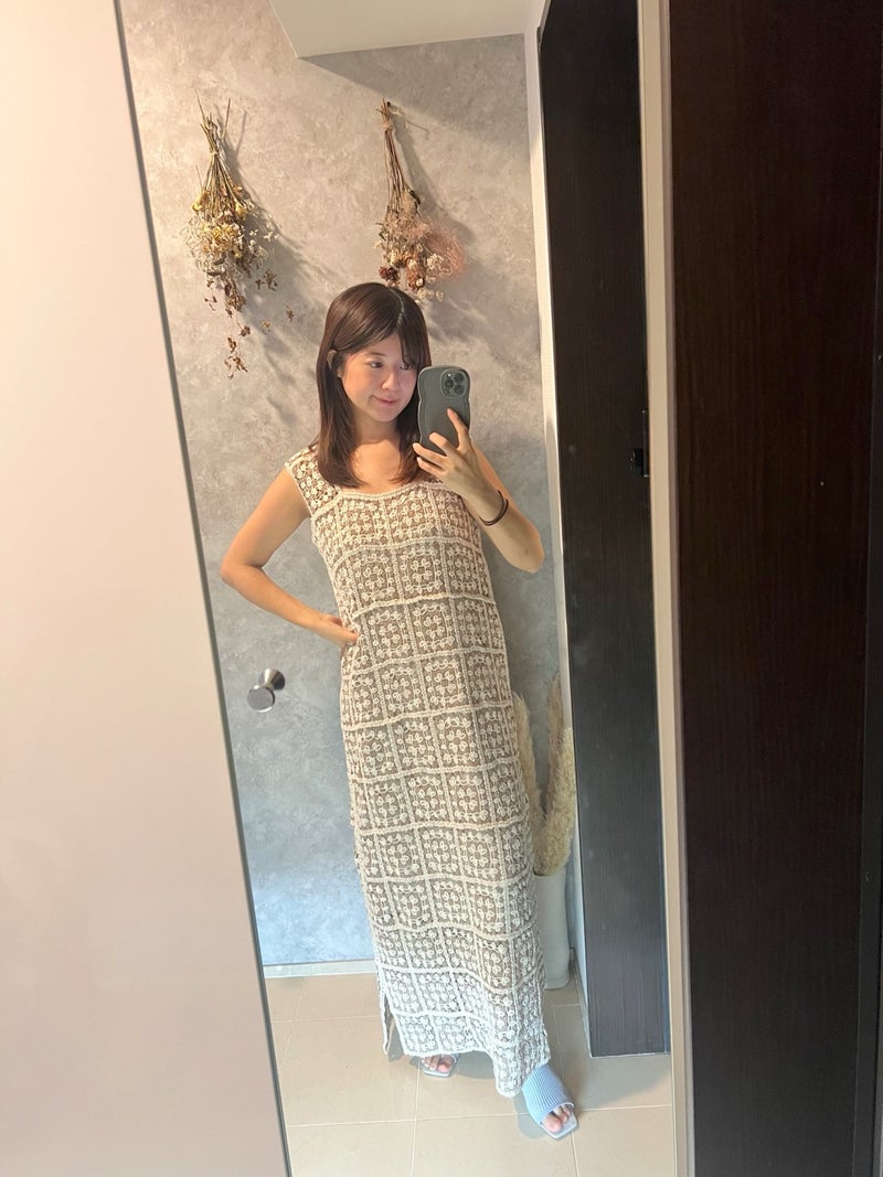 コスパ良すぎなクロシェワンピースの画像