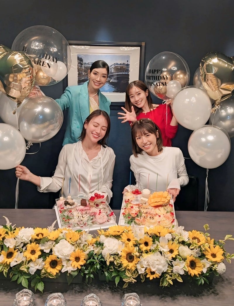 アンミカ 友人2人の誕生日をお祝いの画像