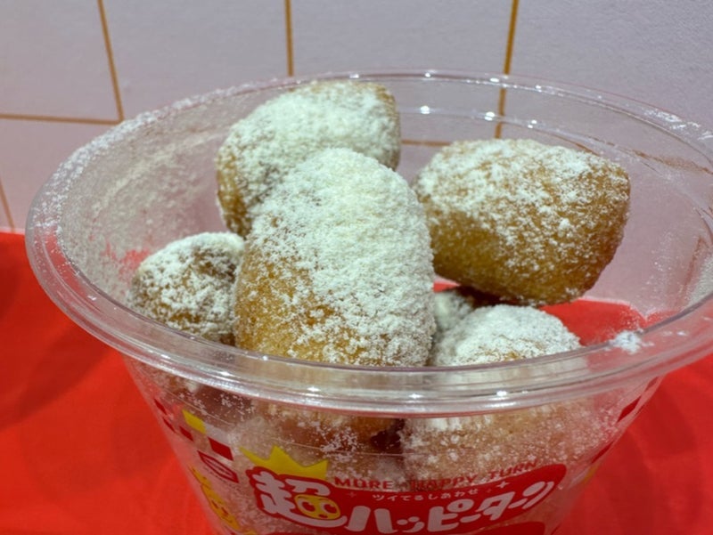お米でつくった揚げたてどーなつの画像