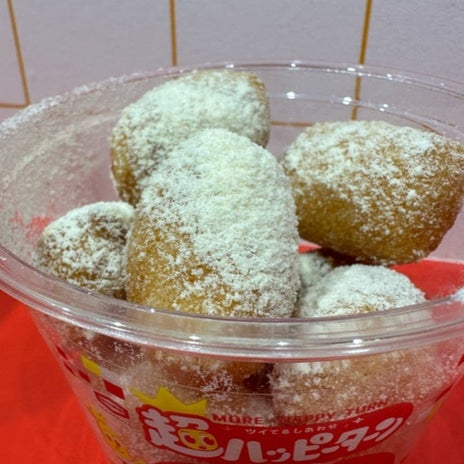 お米でつくった揚げたてどーなつの画像